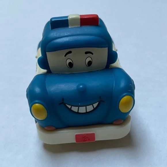 B You Police Car Pull Back Squad School Law Kids Toy Mini Car Working Condition - Picture 1 of 7